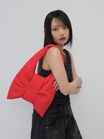 fluffy ribbon mini bag