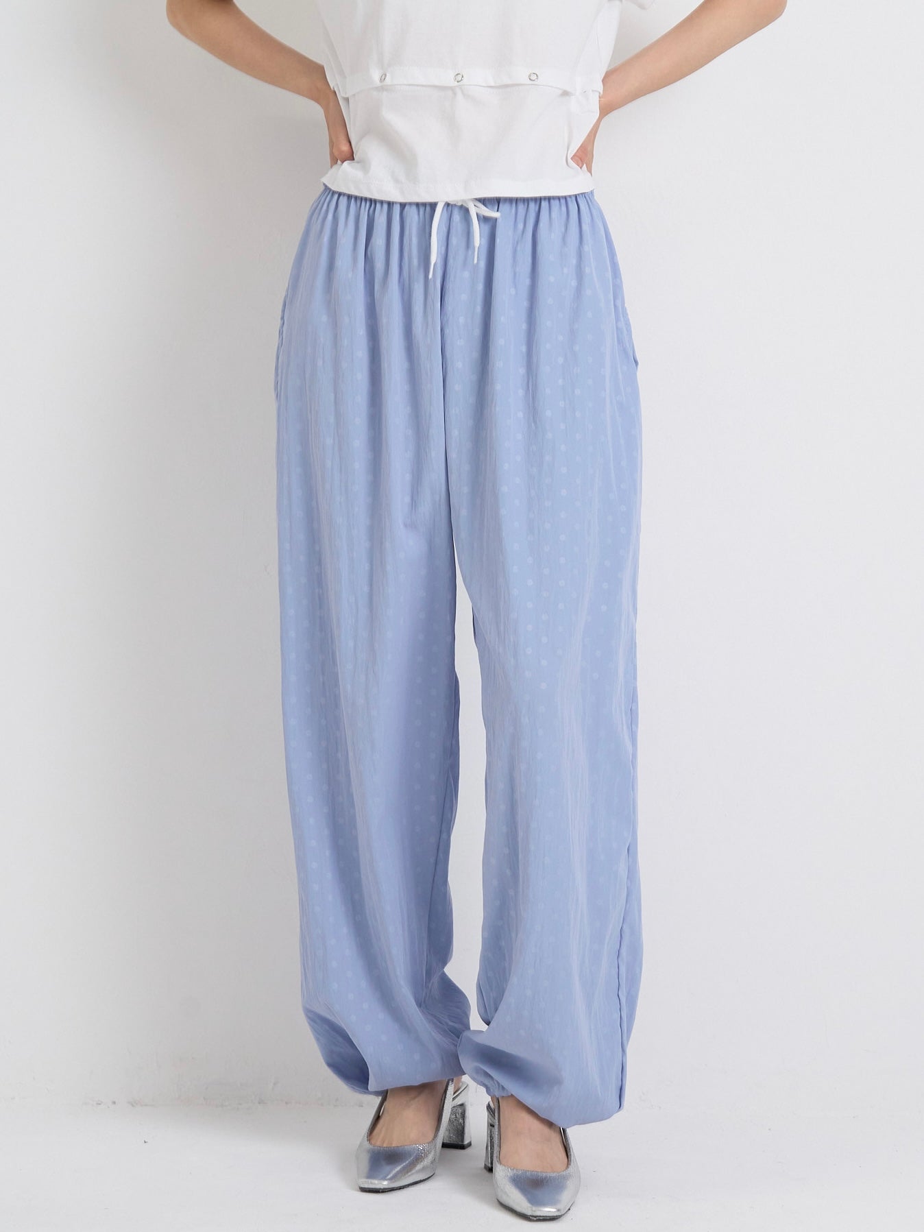drawstring dot pants