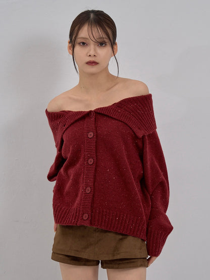 nep high neck cardigan