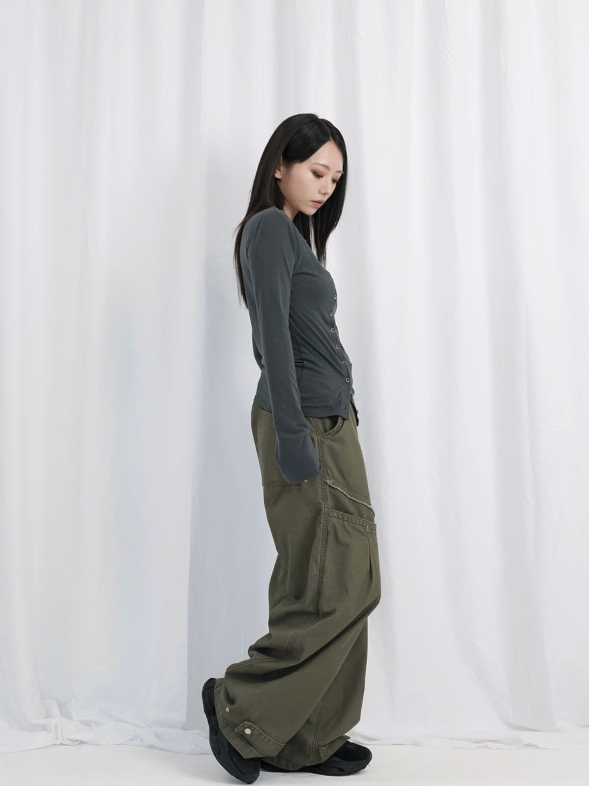 double row button tops