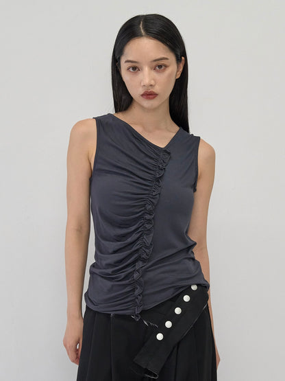ruched drape tops
