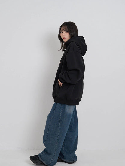 star check patch hoodie