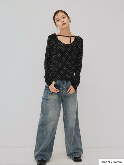 dot strap tops