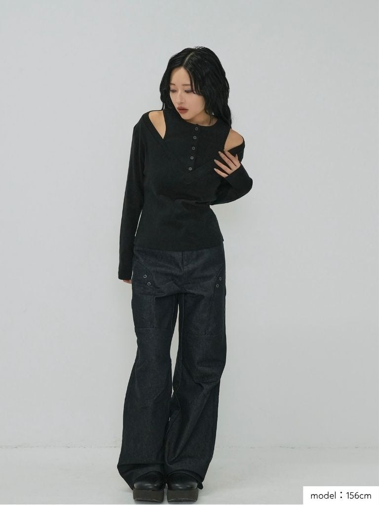 double layer off shoulder tops