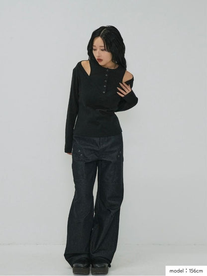 double layer off shoulder tops