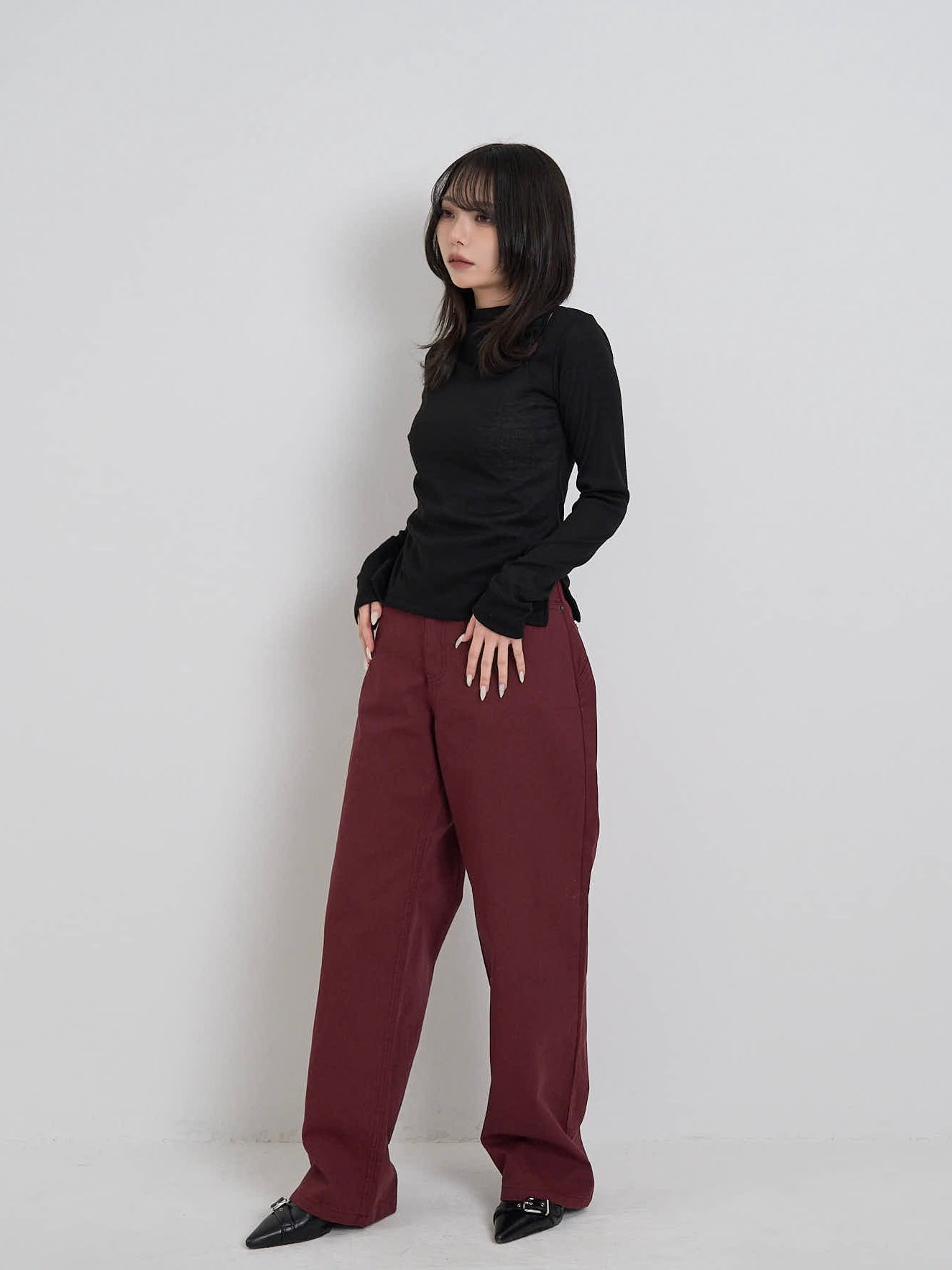 straight cotton pants