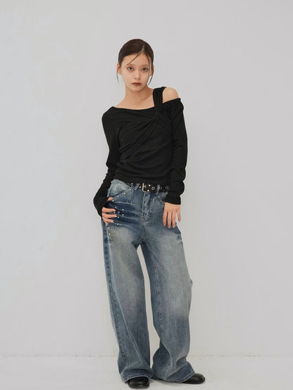 asymmetric shoulder tops