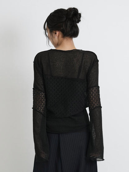 airy open summer knit tops