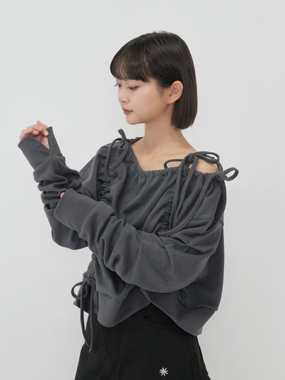 ribbon off shoulder tops