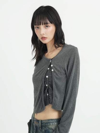 border peek cardigan