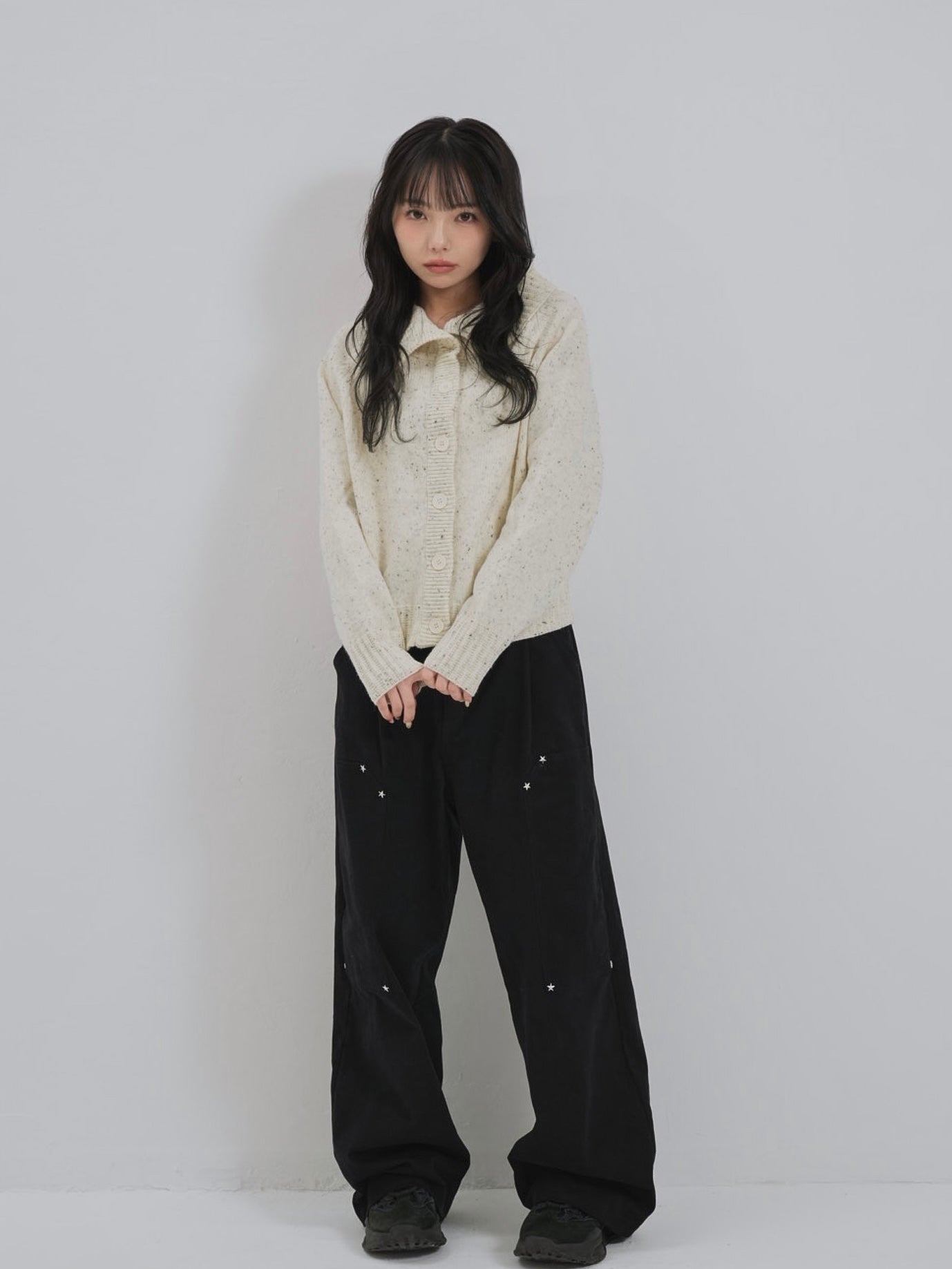 nep high neck cardigan