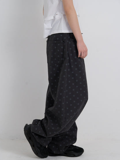 star dot balloon pants