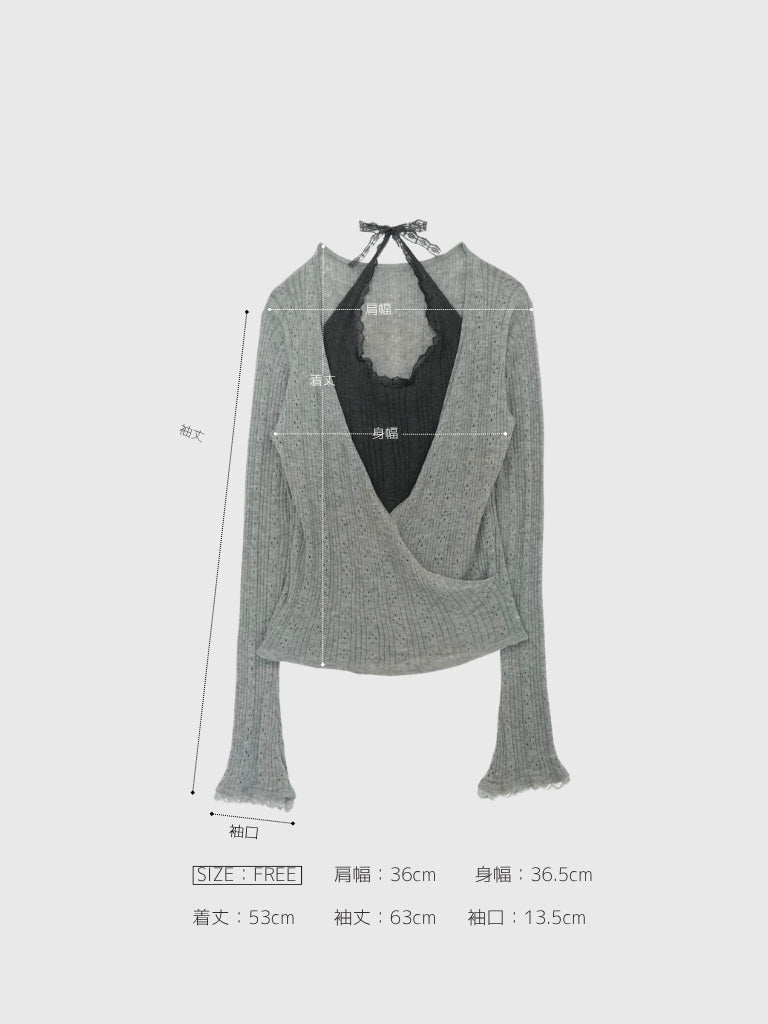 deep v neck cardigan