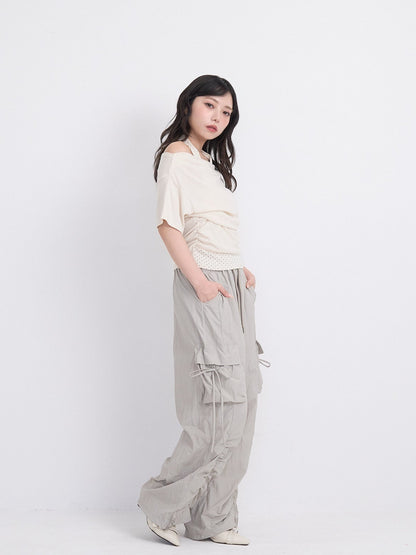 volume drawstring cargo pants