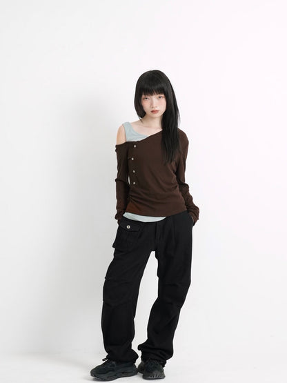 panel pocket cargo pants