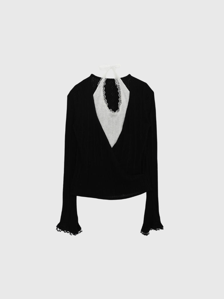deep v neck cardigan