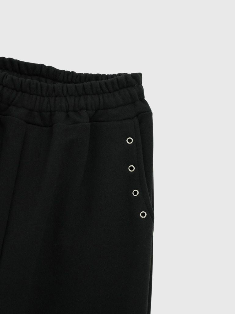 eyelet wide sweat pants