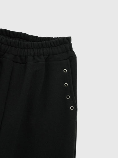 eyelet wide sweat pants