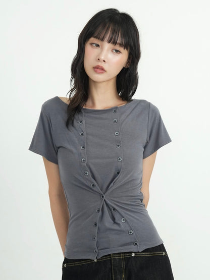 double button tops