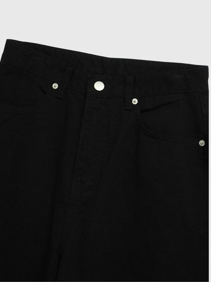 back belt detail wide pants