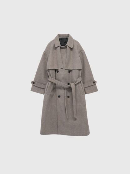 trench wool coat