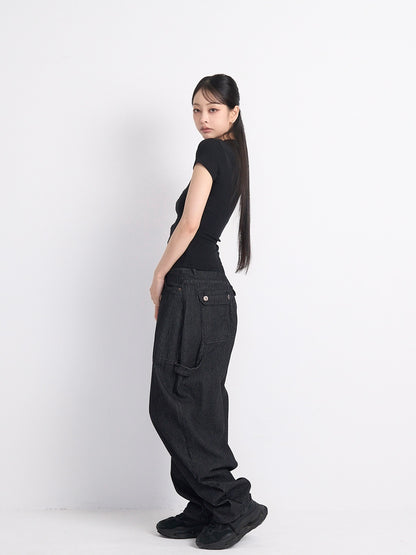 slim hook detail tops