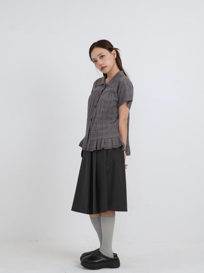 gather frill blouse