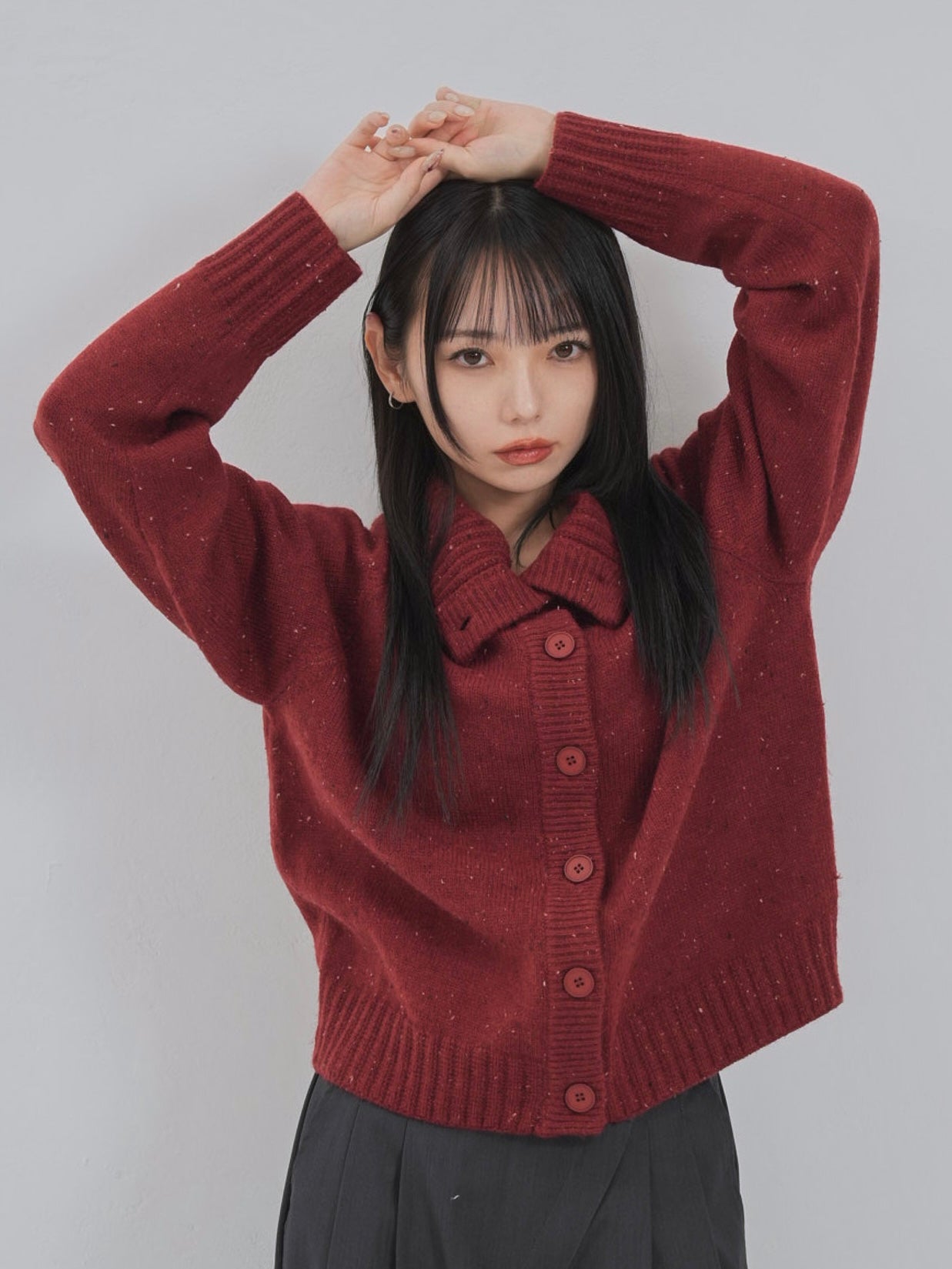 nep high neck cardigan