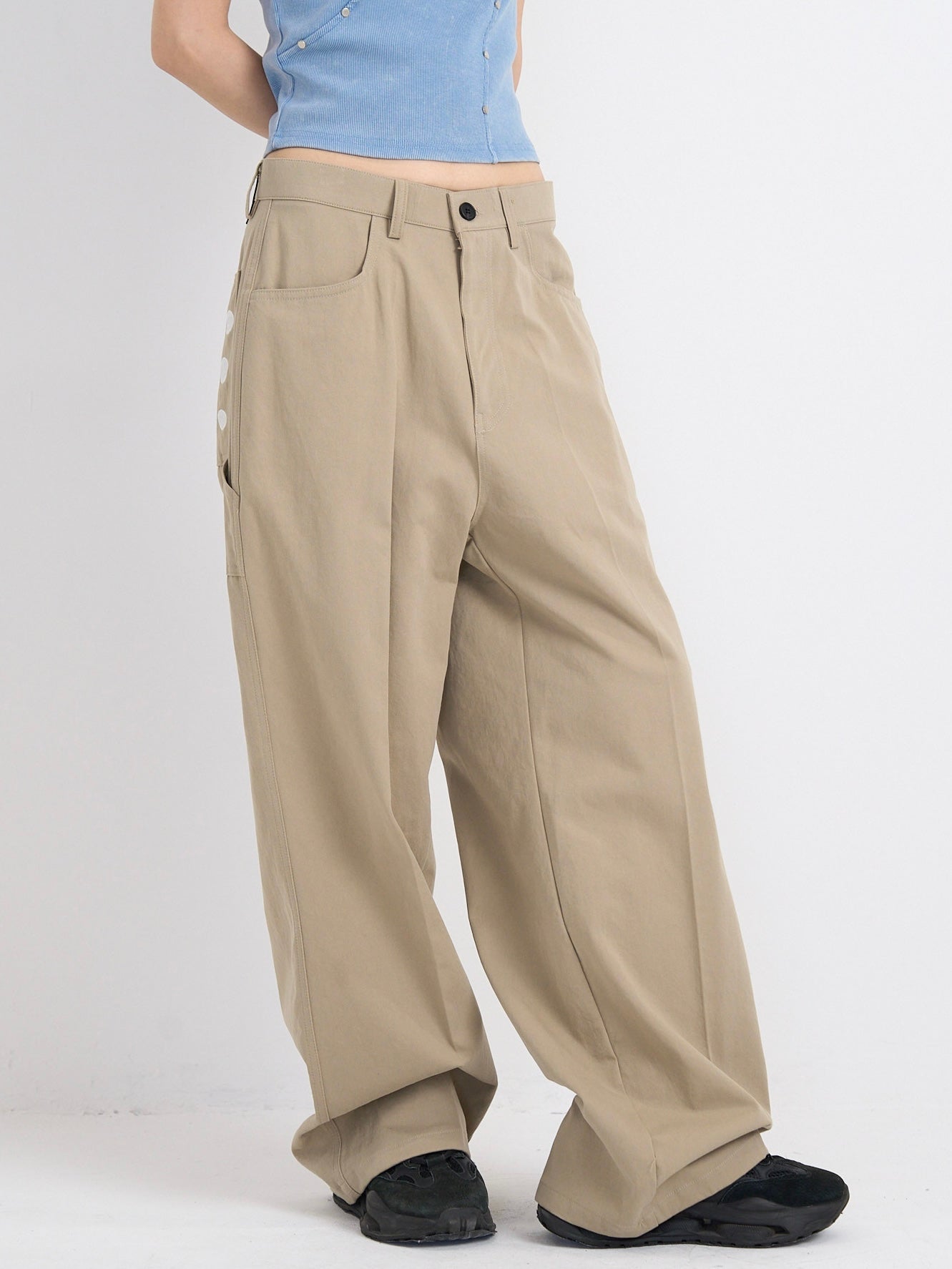 dot pocket pants