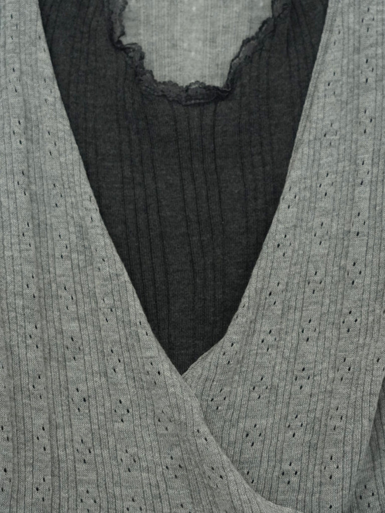 deep v neck cardigan