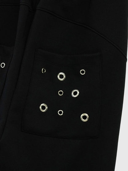 eyelet wide sweat pants