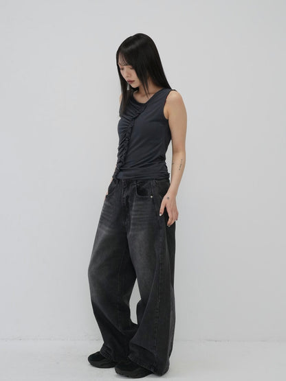 ruched drape tops