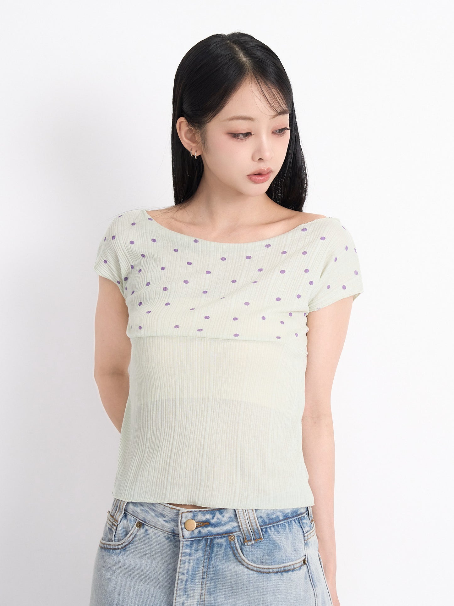 yoke dot rib tops