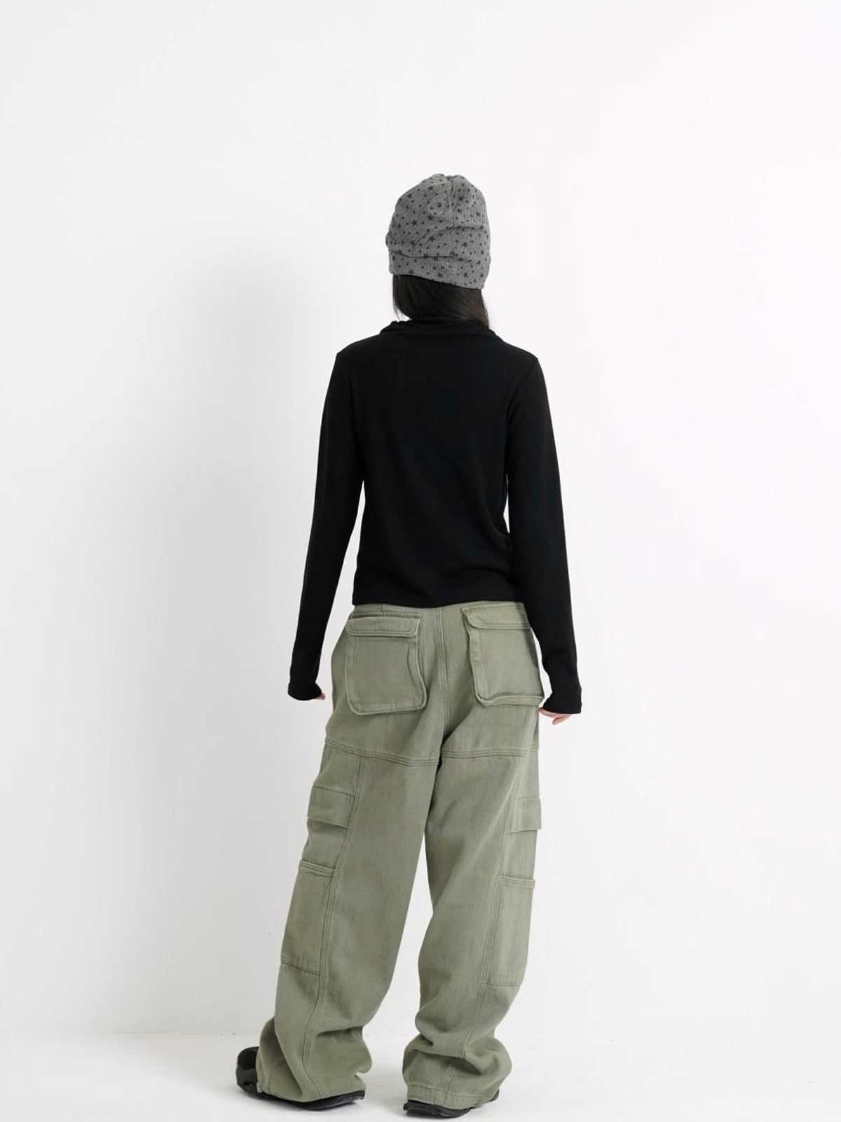 high neck fitted cardigan
