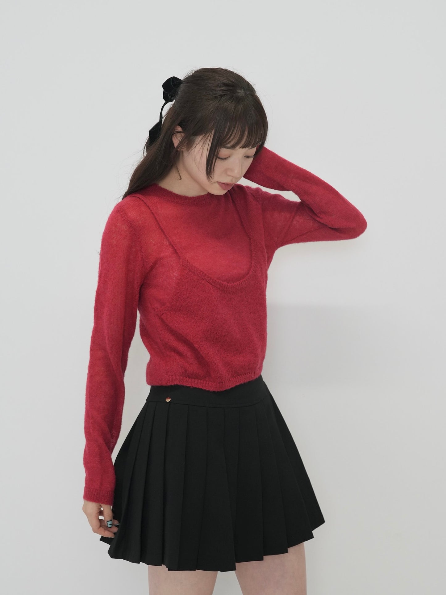 layered round knit