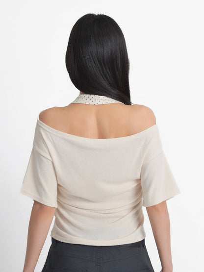 drape dot layered tops