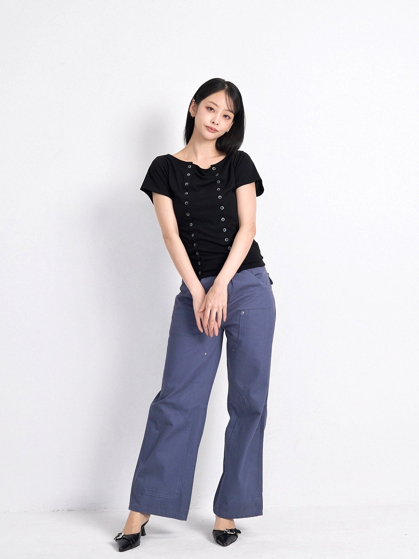 double button tops