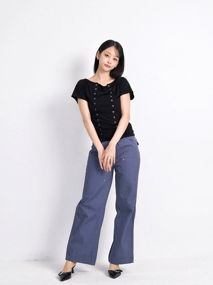 double button tops