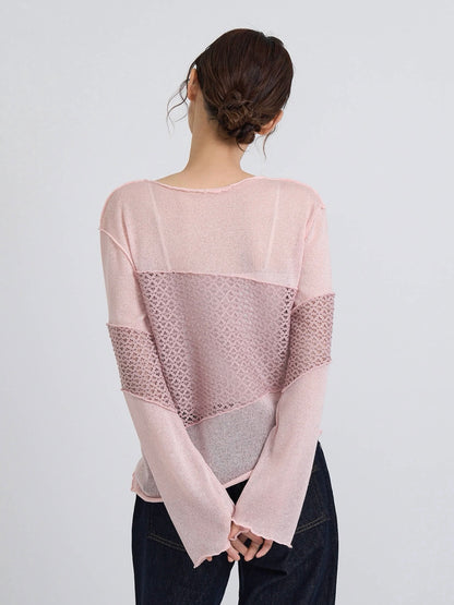 airy open summer knit tops