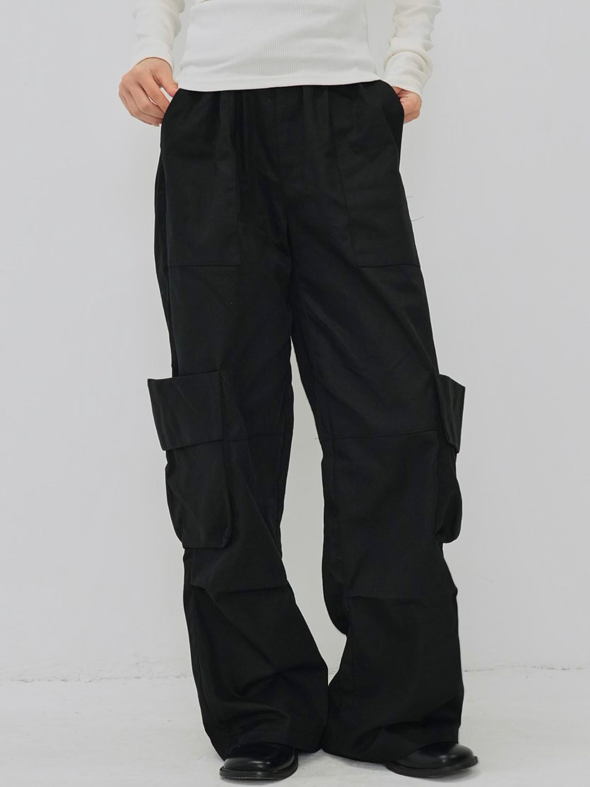 folding waist jogger pants