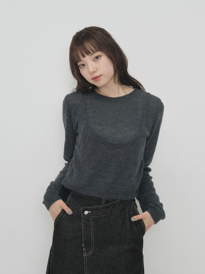 layered round knit