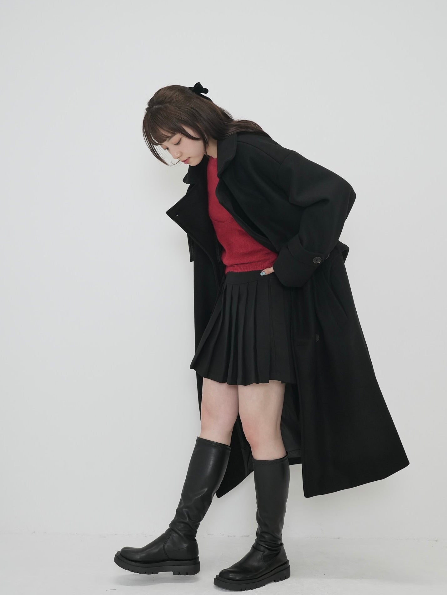 trench wool coat