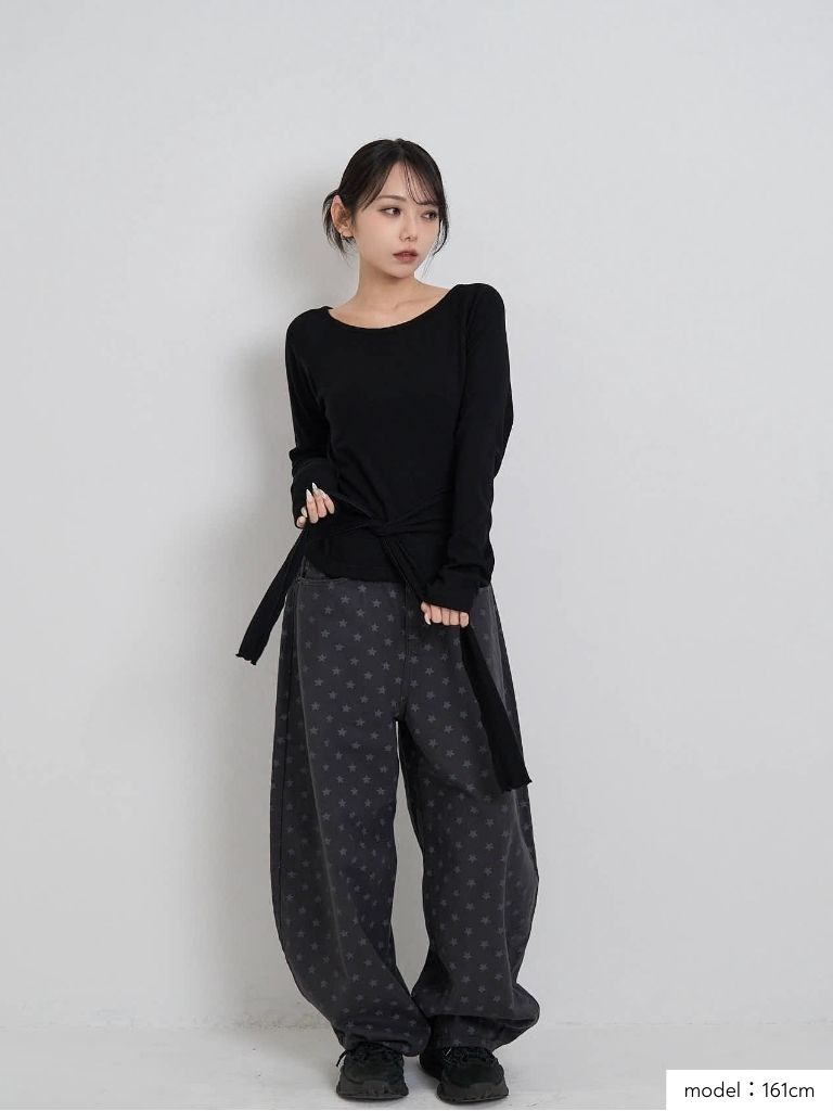 star dot balloon pants