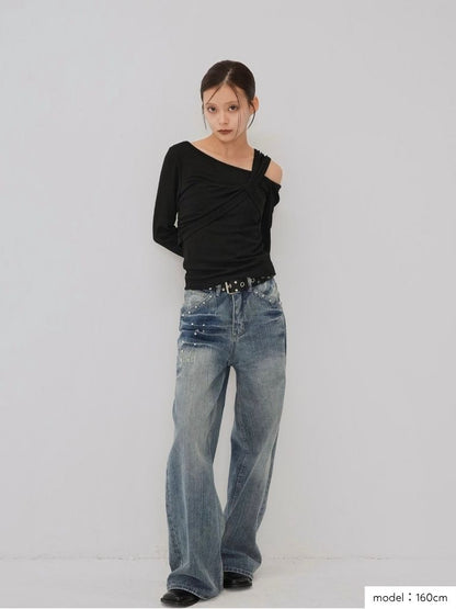 asymmetric shoulder tops