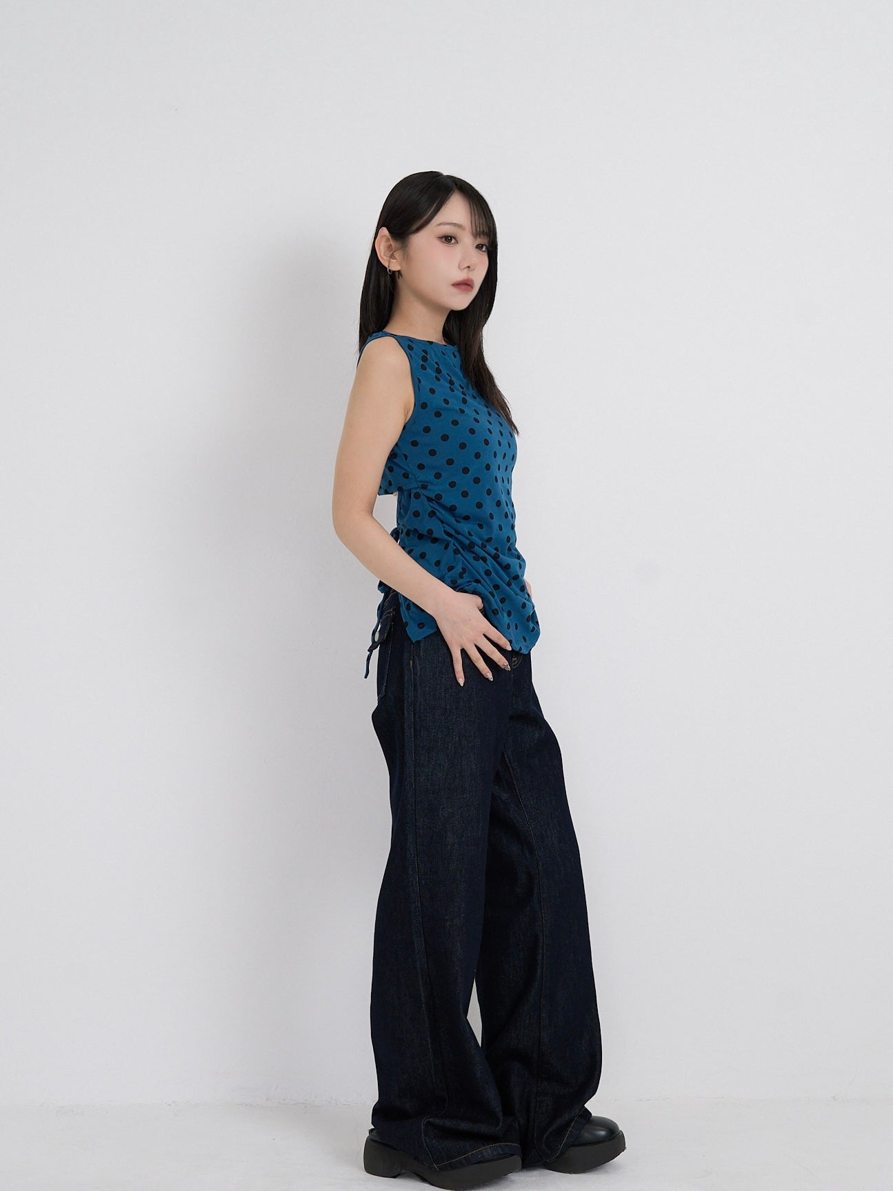 dot back cut out tops