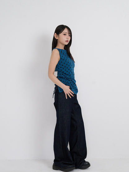 dot back cut out tops