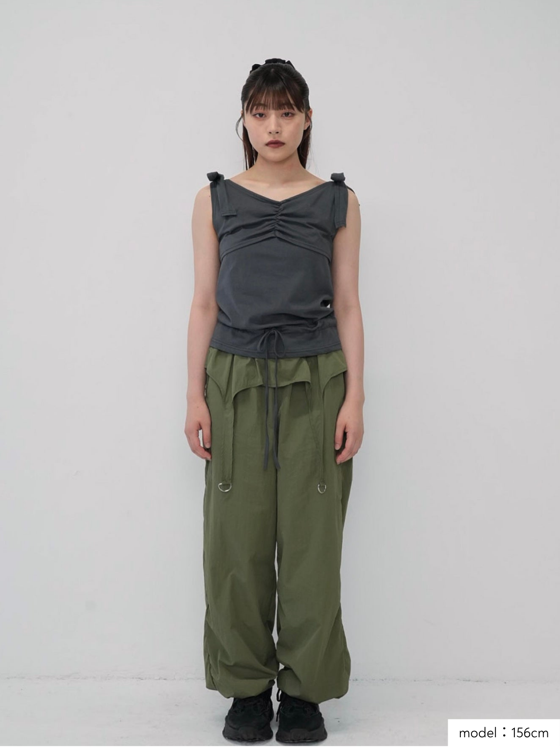 ribbon strap gather tops