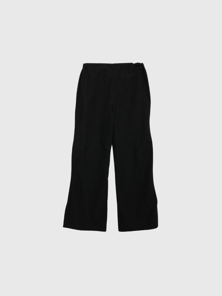 wave cut button pants