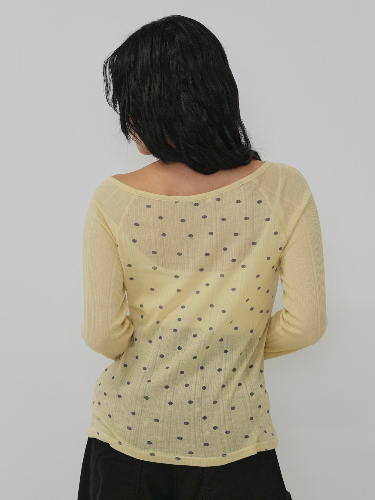 light dot raglan tops