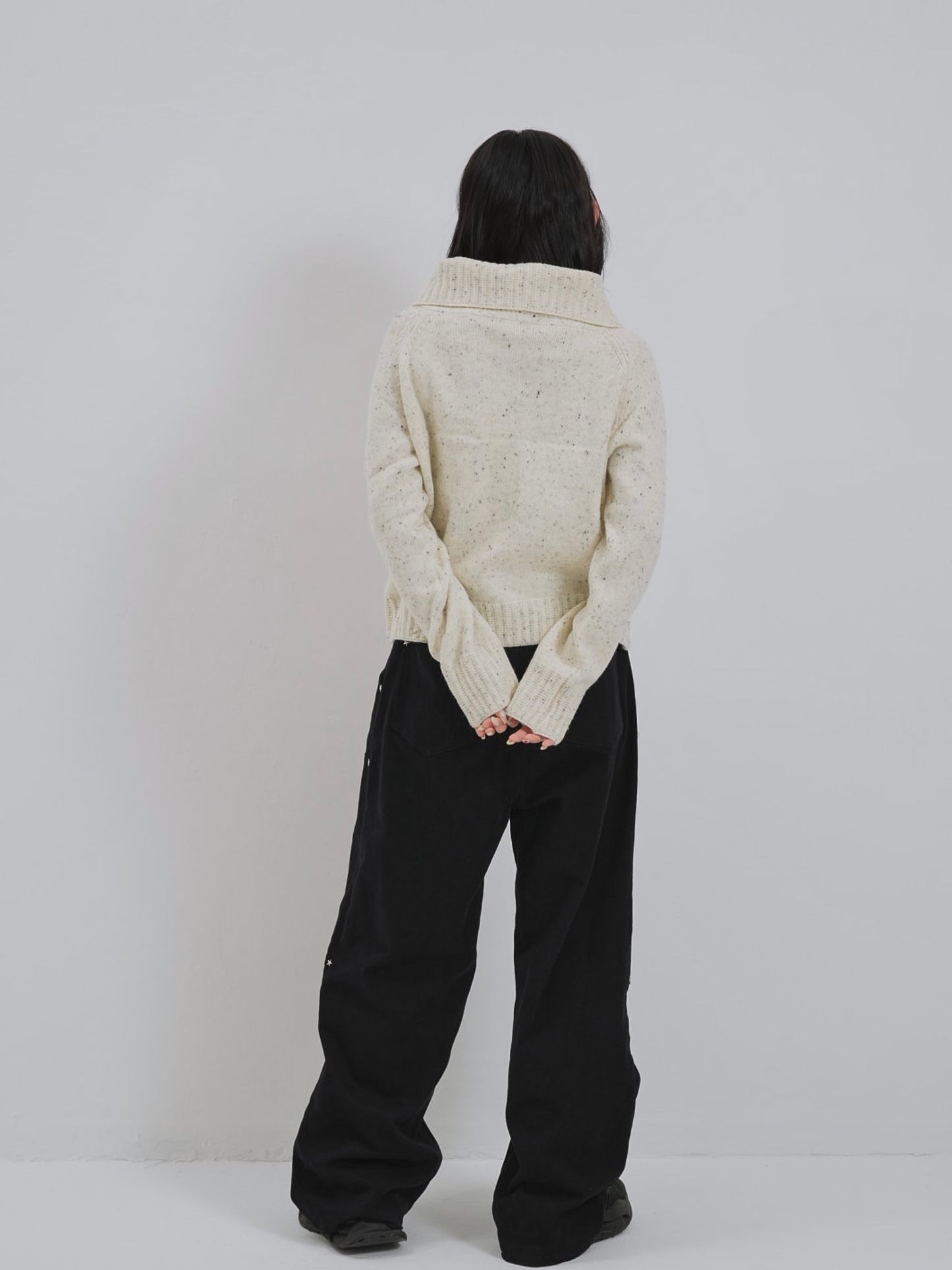 nep high neck cardigan
